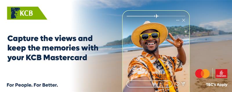 Capture the views and keep the memories with your KCB Mastercard